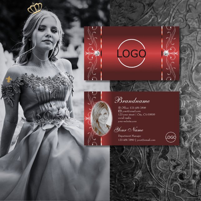 Foto für das Logo "Eye Catching Rubby Red Squiggle Visitenkarte (Von Creator hochgeladen)