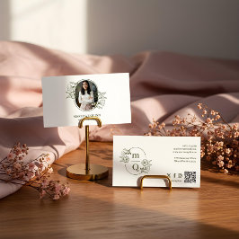 Foto für das Logo "Floral Botanical Monogram Wappe Visitenkarte