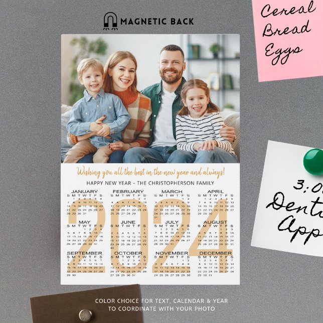 Foto für das neue Jahr 2024 - benutzerdefinierte F Magnetkarte (Von Creator hochgeladen)