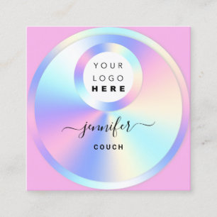Foto für das QR-Logo des Couch-Therapeuten Hologra Quadratische Visitenkarte