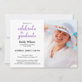 Foto für das Skriptmuster der Graduierungspartei Einladung