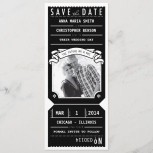 Foto für das Theater Playbill - Schwarz Rett Save The Date