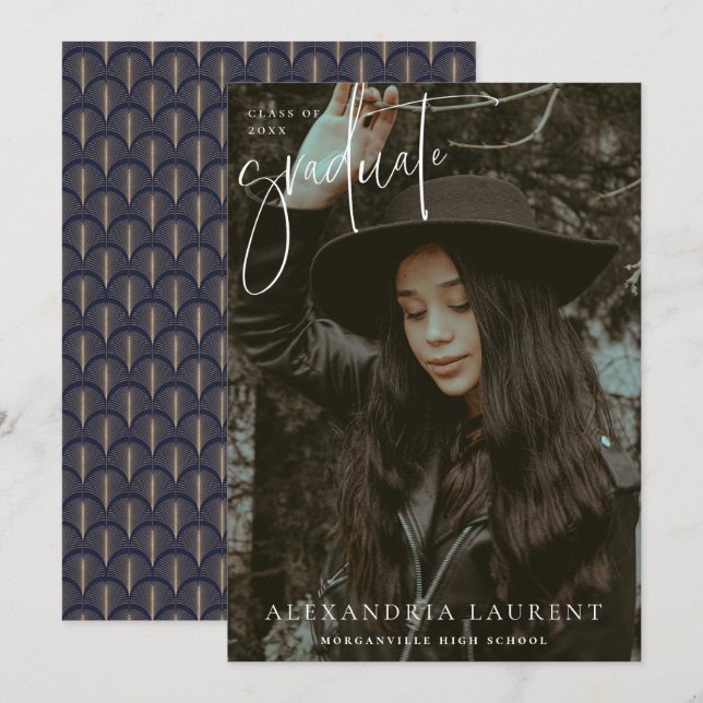 Foto für den Abschluss von White Scripting Ankündigung (Vorne/Hinten)