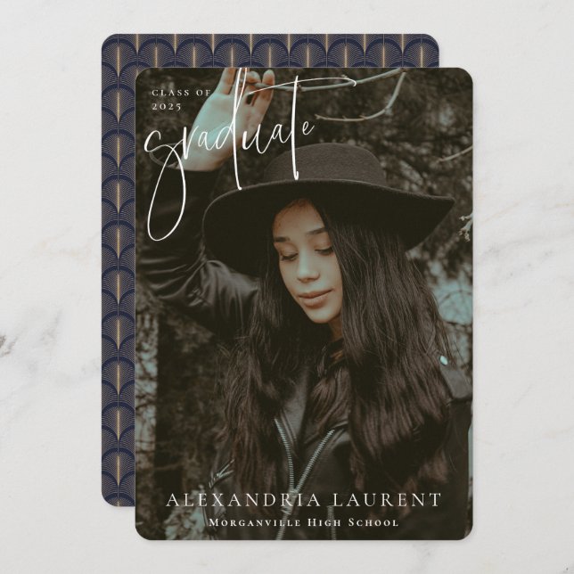 Foto für den Abschluss von White Scripting Ankündigung (Vorne/Hinten)