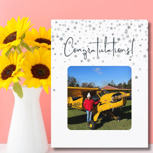 Foto für den ersten Einzelflug im Luftverkehr Postkarte