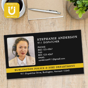 Foto für den gezielten Rücktransport 911 Polizeino Magnetische Visitenkarte