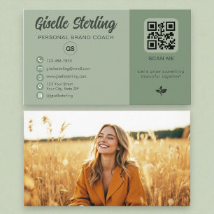 Foto für den grünen QR Code Visitenkarte