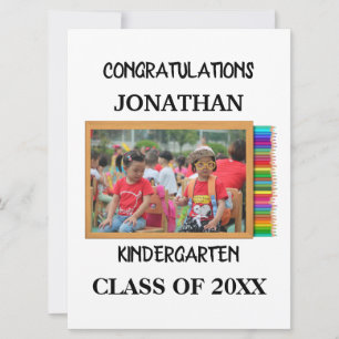 Foto für den Kindergartenabsolventen Karte
