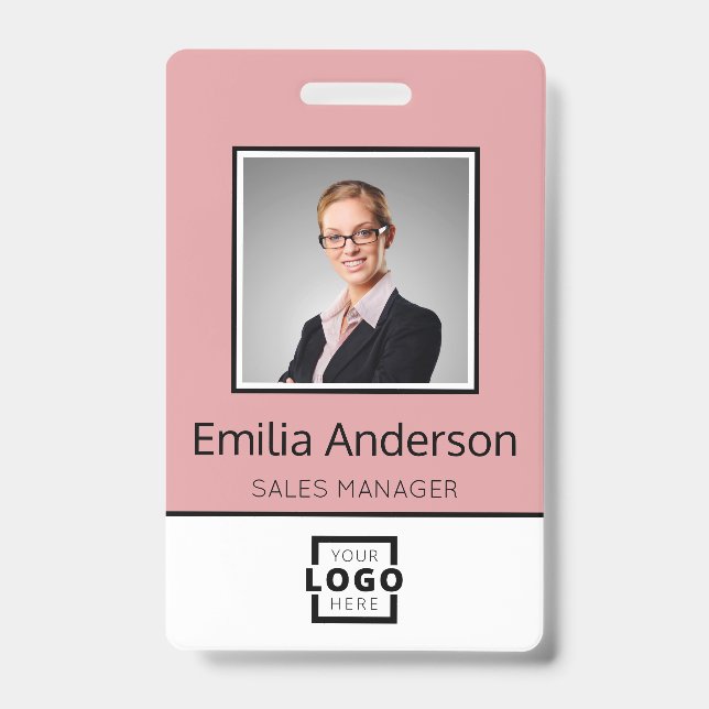 Foto für den Namen von Mitarbeitern mit benutzerde Ausweis (Vorderseite)