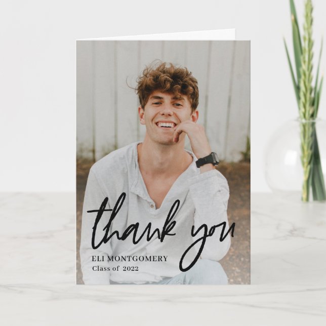 Foto für die bearbeitbare Farbe von Word mithilfe  Dankeskarte (Vorderseite)