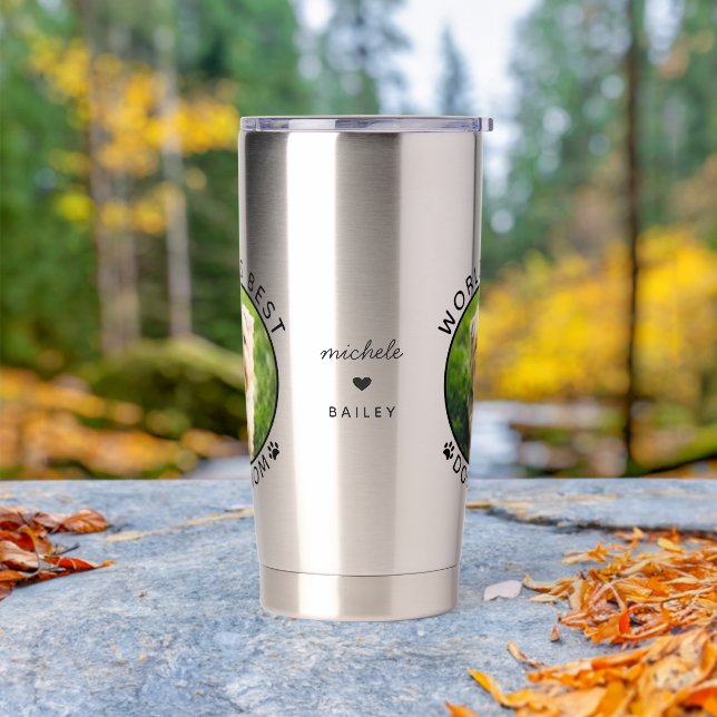 Foto für die beste Mama für Haustiere Thermobecher (Außenbereich)