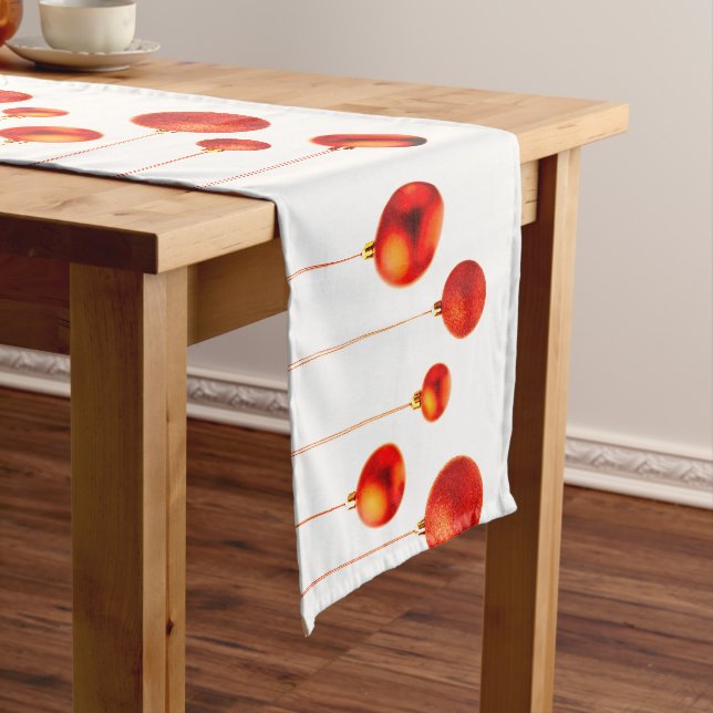 Foto für die Dekoration der Weihnachtsbälle Großer Tischläufer (Beispiel)