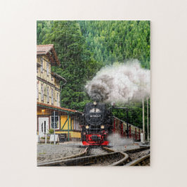 Foto für die Farbe der Dampfzüge Vintag 11 x 14 Lo Puzzle