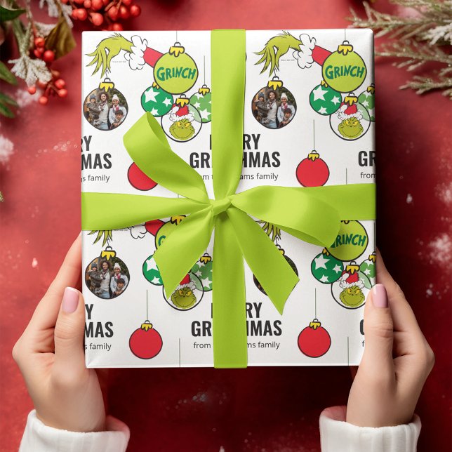 Foto für die ganze Familie anpassen - mit Ornament Geschenkpapier (Wrapped gift)
