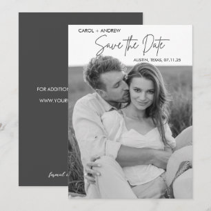 Foto für die gezeichnete Ankündigung Save the Date