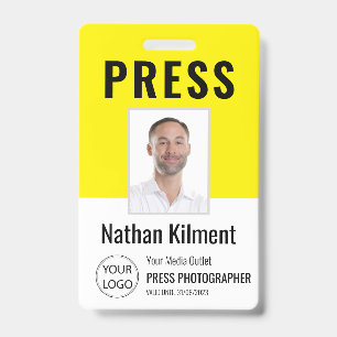 Foto für die journalistische Presseausweise Logo-I Ausweis