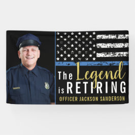 Foto für die Kennzeichnung der blauen Linie der Po Banner