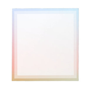 Foto für die klassische Rainbow-Farbleiste Notizblock