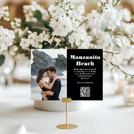 Foto für die Reiseziele, QR-Code freizugeben Tischnummer