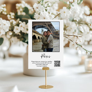 Foto für die Reiseziele, QR-Code freizugeben Tischnummer