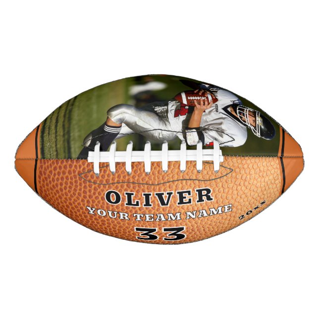 Foto für die Rufnummer des Orange Leather Print Te Football (Vorderseite)