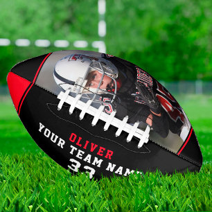 Foto für die schwarz-rote Nummer Football