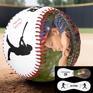 Foto für die Silhouette des modernen Spielers Baseball