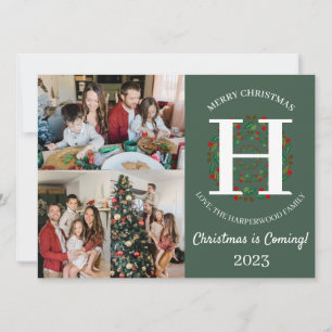 Foto für die Weihnachtsschreiben-Familie Feiertagskarte