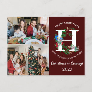 Foto für die Weihnachtsschreiben-Familie Feiertagspostkarte