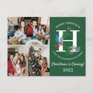 Foto für die Weihnachtsschreiben-Familie Feiertagspostkarte