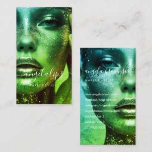 Foto für ein weibliches Modell Visitenkarte