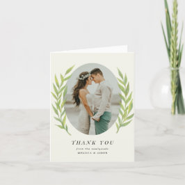 Foto für einfache Zweigstellen-Hochzeiten Dankeskarte