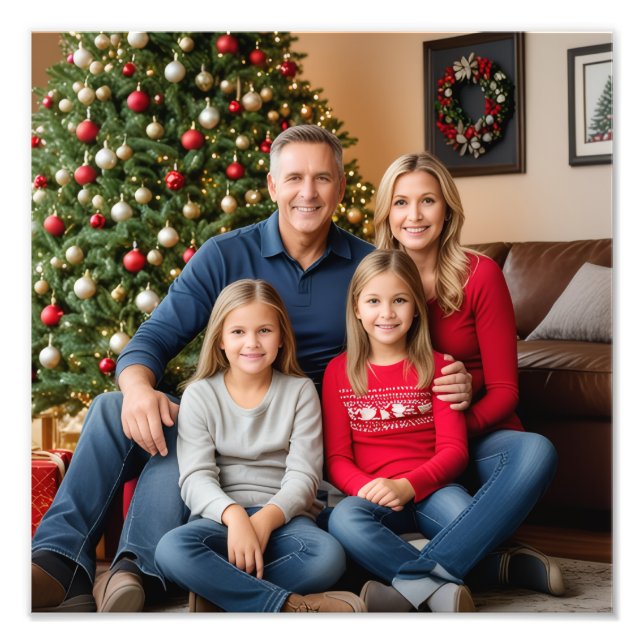 Foto für Familie personalisieren Poster (Vorne)