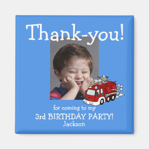 Foto für Feuerwehrfahrzeuge Danke, Birthday Magnet