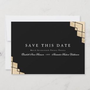 Foto für geometrische Gatsby-Kalligrafie Save The Date