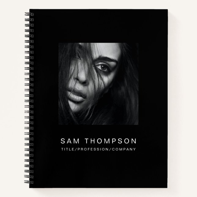 Foto für Geschäftsmitarbeiter Modernes Minimalisti Notizbuch (Vorderseite)