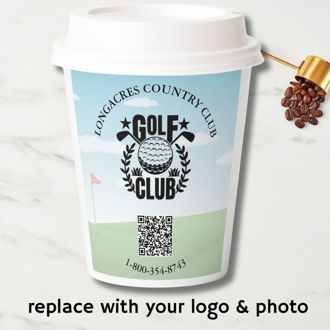 Foto für Golf Club League - QR-Code Pappbecher (Von Creator hochgeladen)
