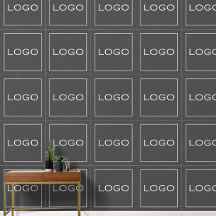 Foto für großflächige Logos in Dunkelgrau Tapete
