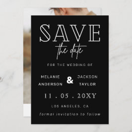 Foto für handgeschriebene schwarze Schrift Save th Save The Date