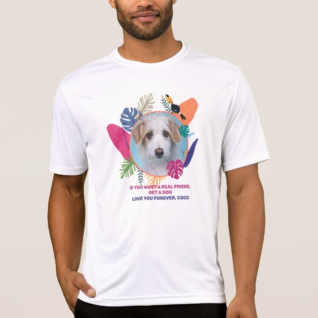 Foto für Haustiere, bearbeitbare Hunde - Sommerrah T-Shirt (Vorderseite)