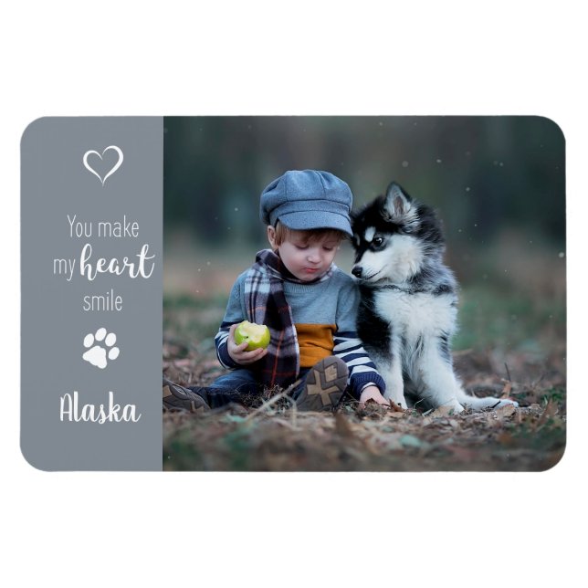 Foto für Haustiere - Foto für Hunde - Katzen-Foto  Magnet (Horizontal)