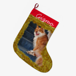 Foto für Haustiere/ Name Kleiner Strumpf für Weihn Großer Weihnachtsstrumpf