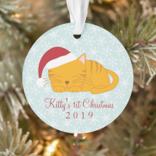 Foto für Haustiere - Personalisierte Orange Tabby Ornament