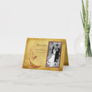 Foto für Herbst- oder Landeshochzeiten dank Karte