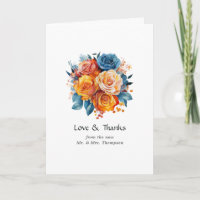 Foto für Hochzeiten in Blau, Orange, Gelb und Rot