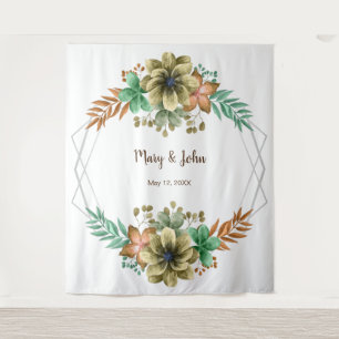 Foto für Hochzeiten in Gelb und Orange Wandteppich