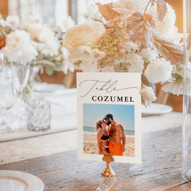 Foto für Hochzeitsreisen Tischnummer (Von Creator hochgeladen)