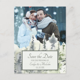 Foto für hohe Holzwasserfarben Save the Date Einladung