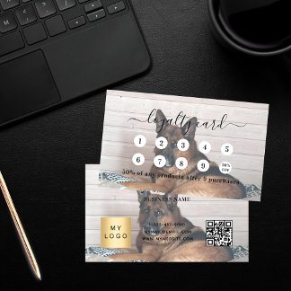 Foto für Hunde qr Geschäftszeichen Treuekarte