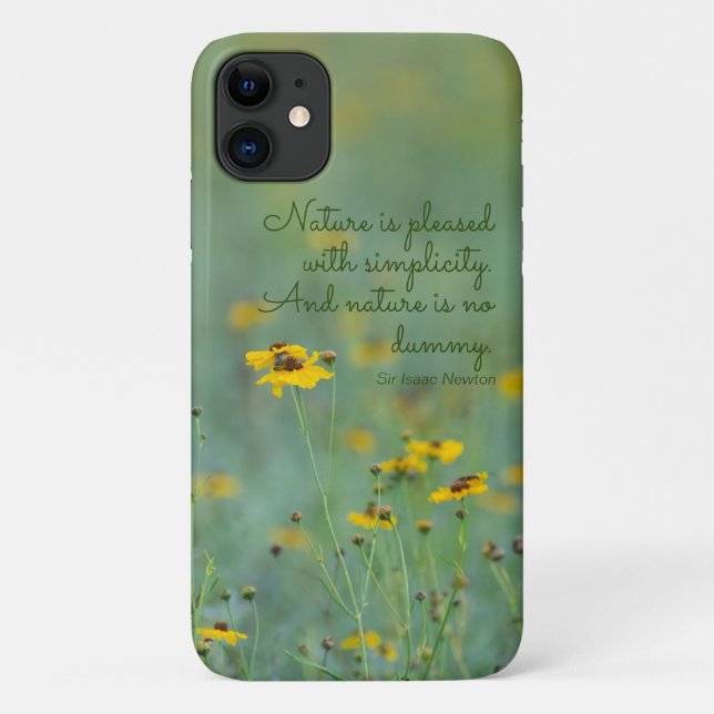 Foto für inspirierende Zitat-Gelbe Wildblumen Case-Mate iPhone Hülle (Rückseite)